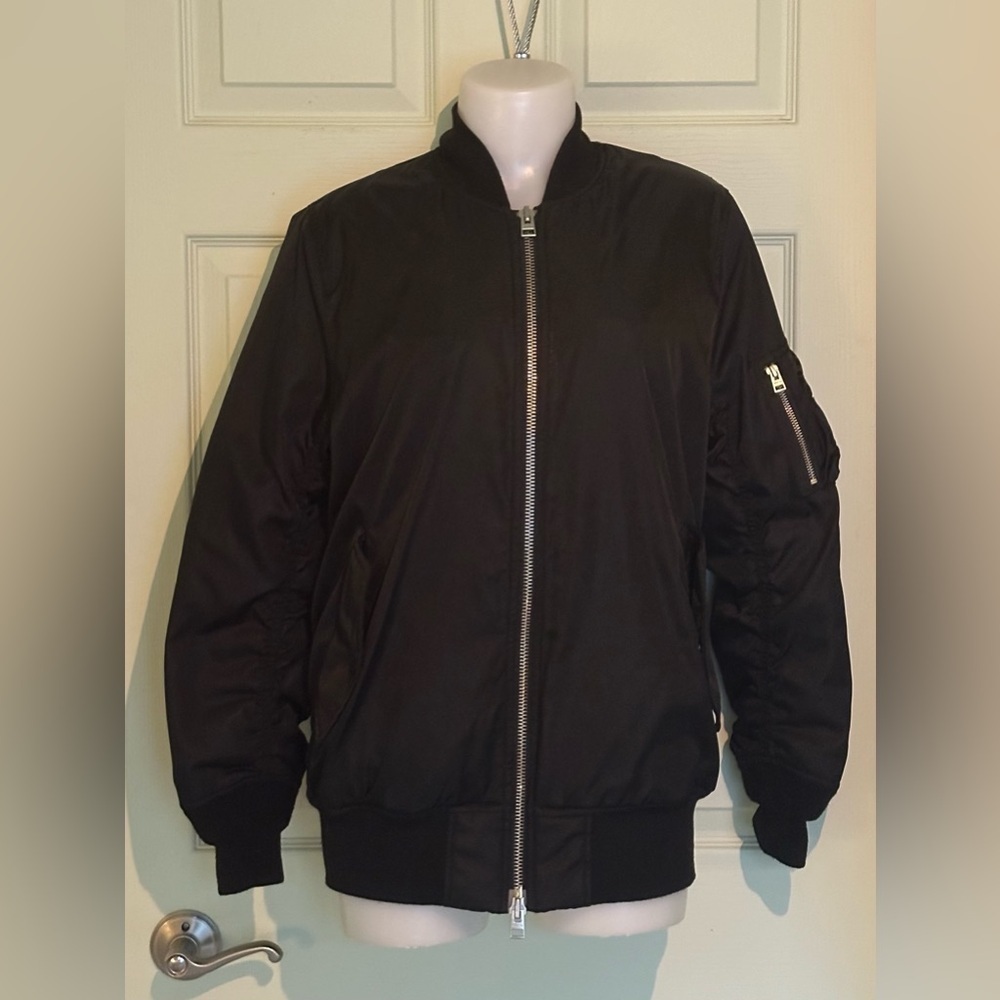 Women's Black Bomber Jacket